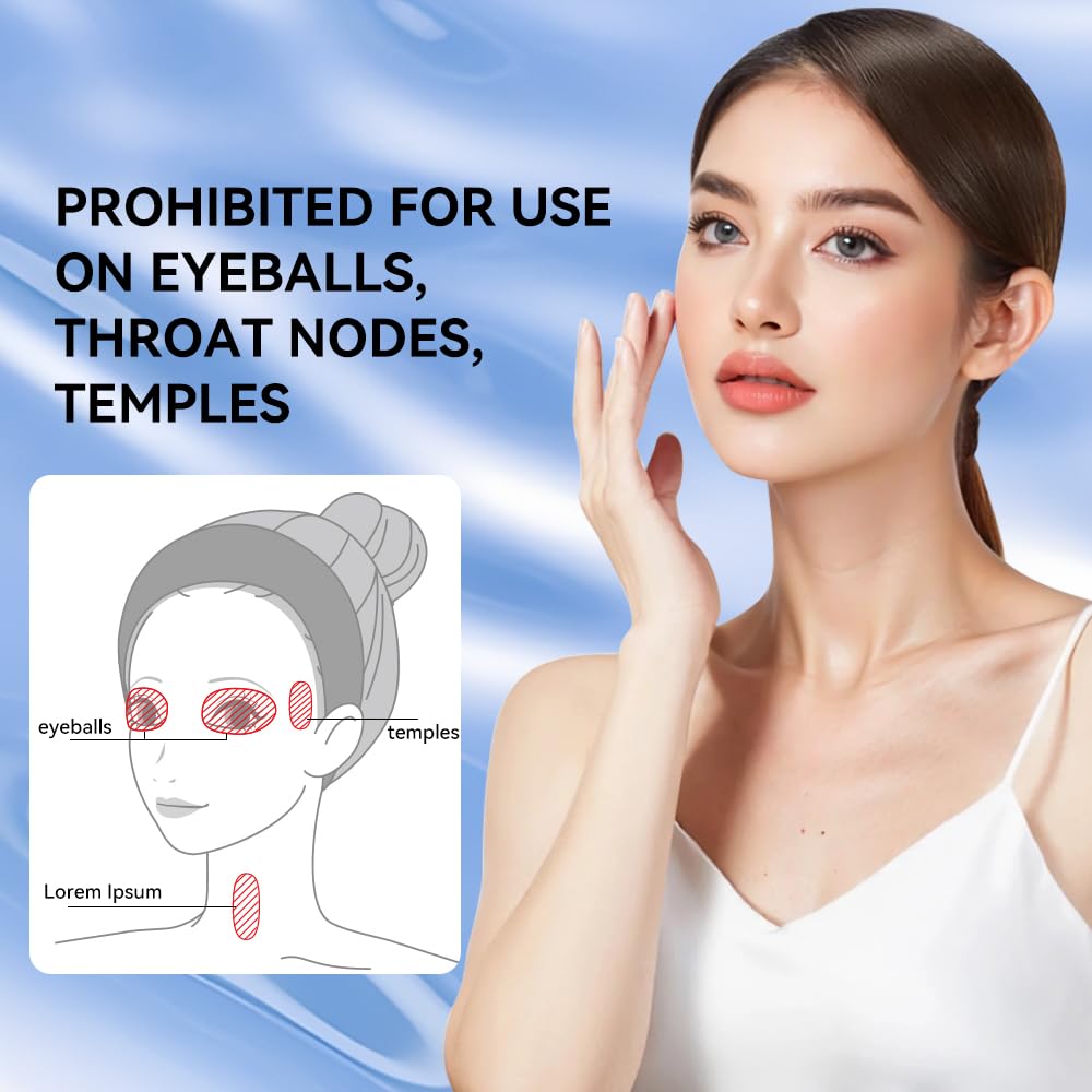 Neck Face Massager Device, Multifunctional Facial Massager for Skin Care and Double Chin with Vibration, Thermal, Electric(Pink silver)