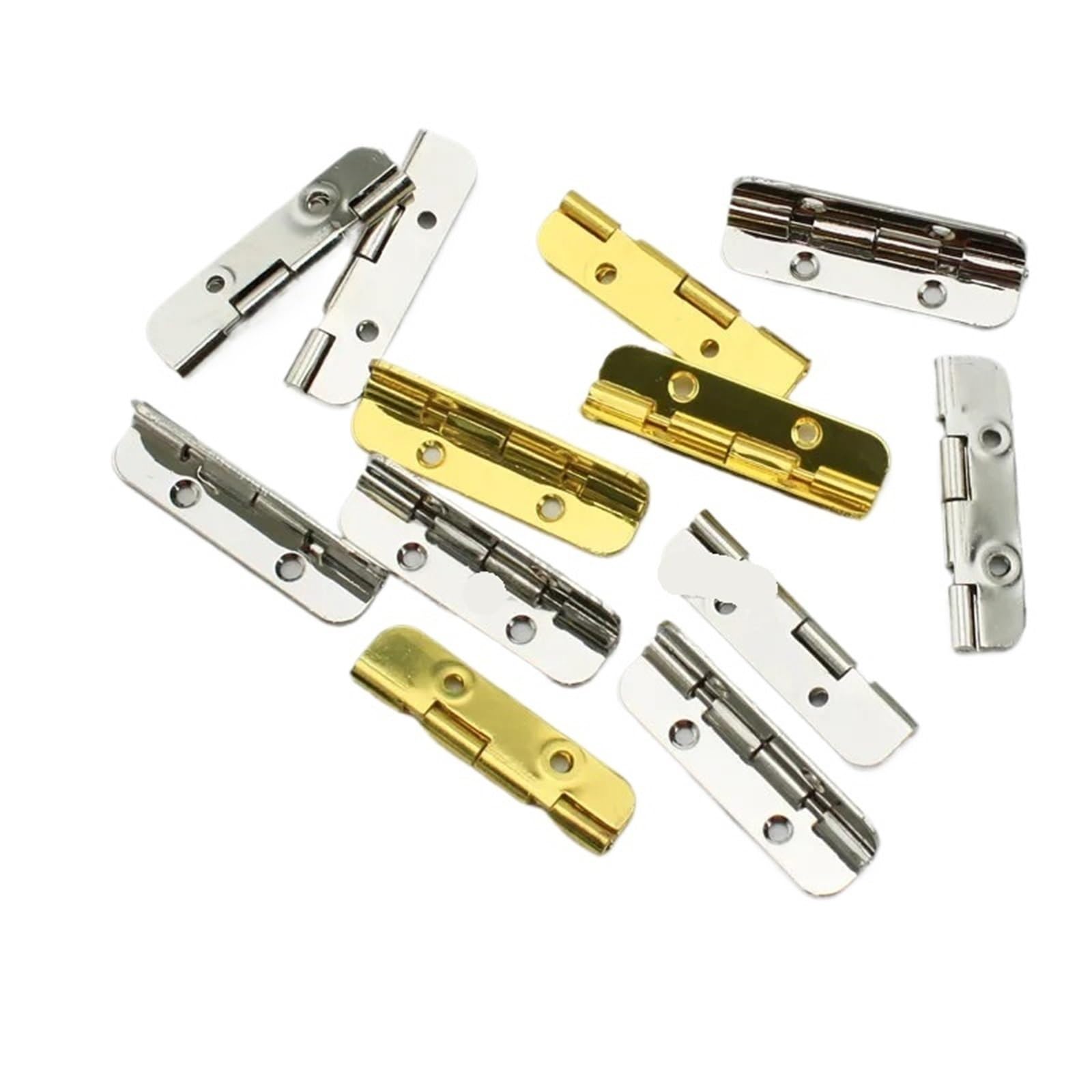 20pcs 10 * 40mm 90 degress Hinges for Jewelry Boxes/Kitchen(Nickel)