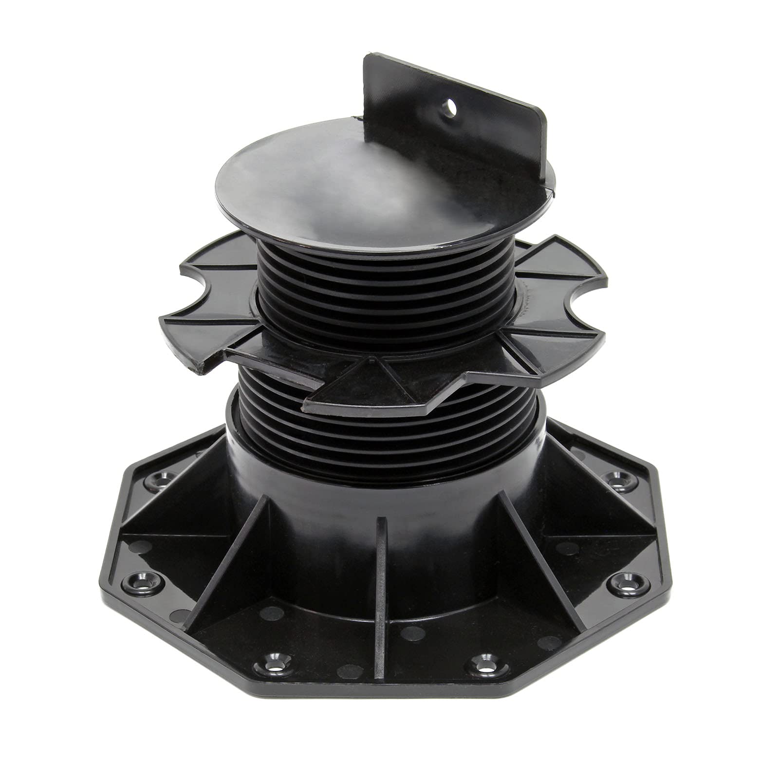 XPOtool Juego de 20 bases regulables para terraza carga máxima 2700kg ajustable en altura 60-128mm