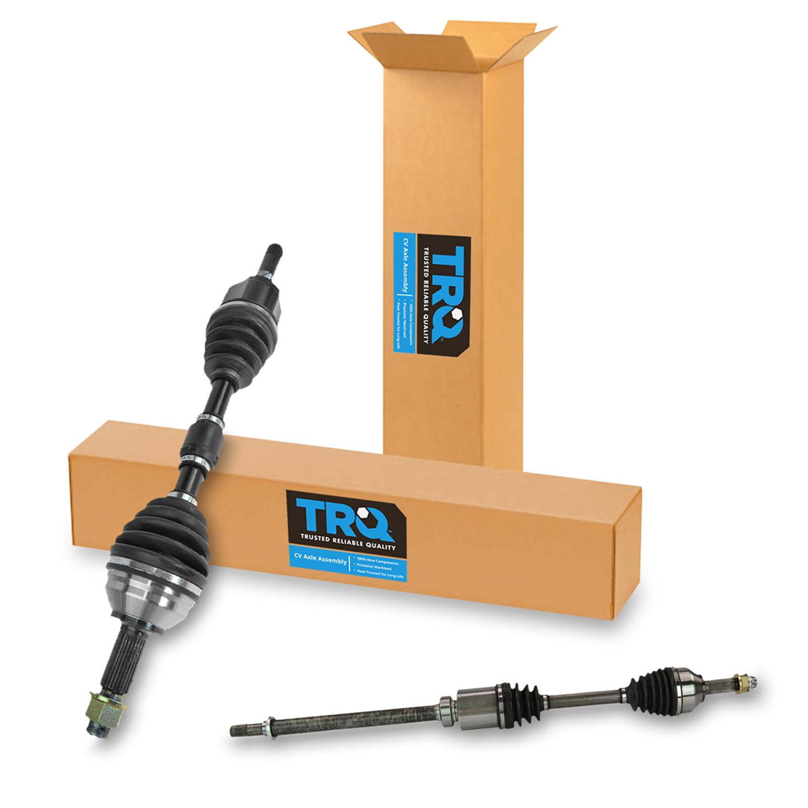 TRQ Front Driver and Passenger Side CV Axle Assembly Set 2 Piece Compatible with 2008-2013 Nissan Rogue All Wheel Drive 2014-2015 Rogue Select All Wheel Drive Japan Built Models (1st VIN Digit J)