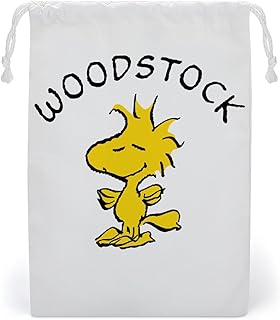 巾着袋 スヌーピー ウッドストック 小さめ 巾着ポーチ 収納ポーチ 軽量 化粧ポーチ 小物入れ ッグインポーチ おしゃれ 可愛い 雑貨収納 再利用可能 持ちやすい 通勤 通学 旅行用 男女兼用 プレゼント 25×20cm