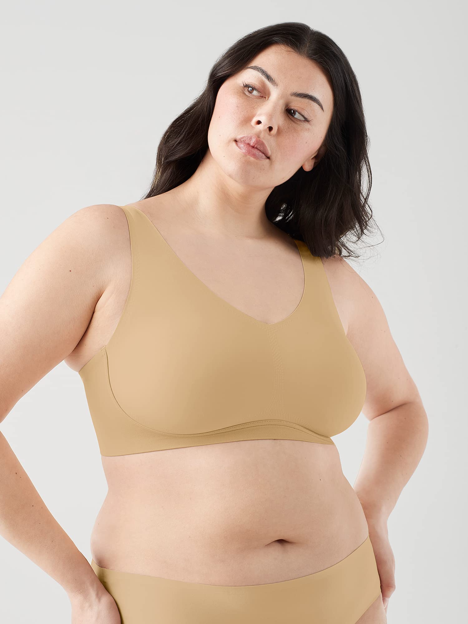 True & Co Stanik Kobiety True Body Lift V Neck Bra With Soft Form Band