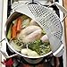 Best Utensils Pan Pot Spaghetti Strainer Premium Stainless Steel Pasta Kitchen Strainer Vegetables Colander & Drainer - Fits All Pots Up To 10 Inches