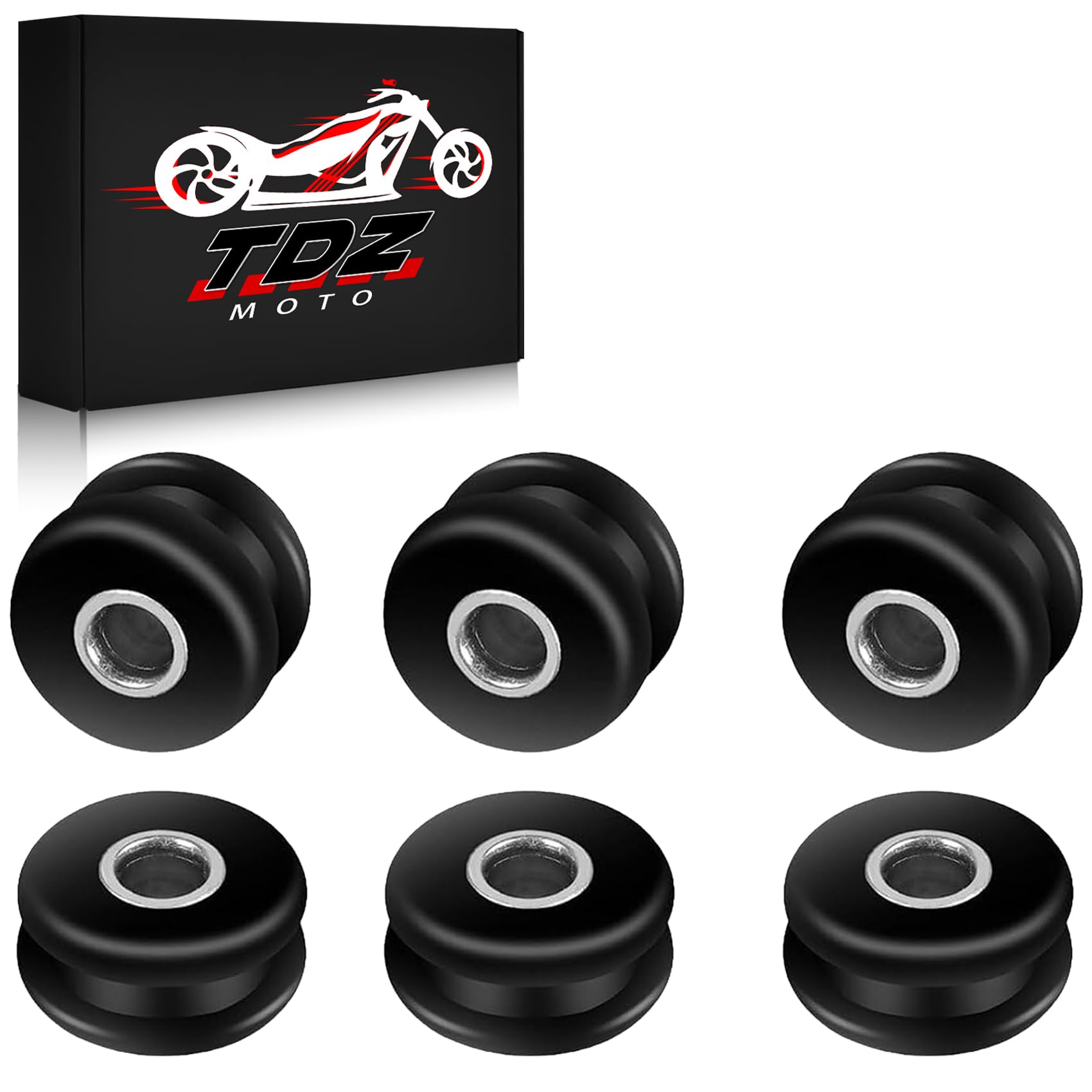6Pcs Gas Fuel Tank Mounts Rubber Grommets for Harley Davidson Heritage Softail 1984-1999, FXWG 1985-1986, Springer, Bad Boy, Fatboy