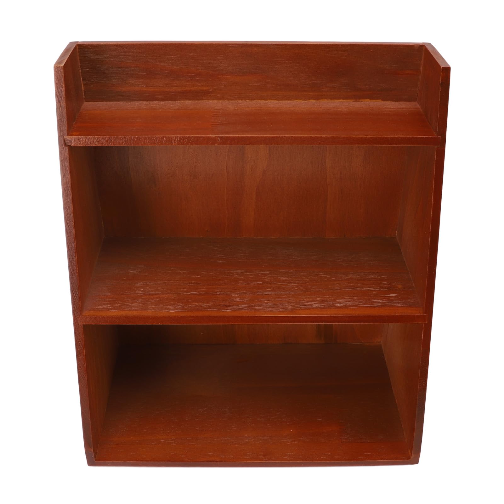 Drewniany Vintage Organizer na Biurko do Kosmetyków i Akcesoriów,