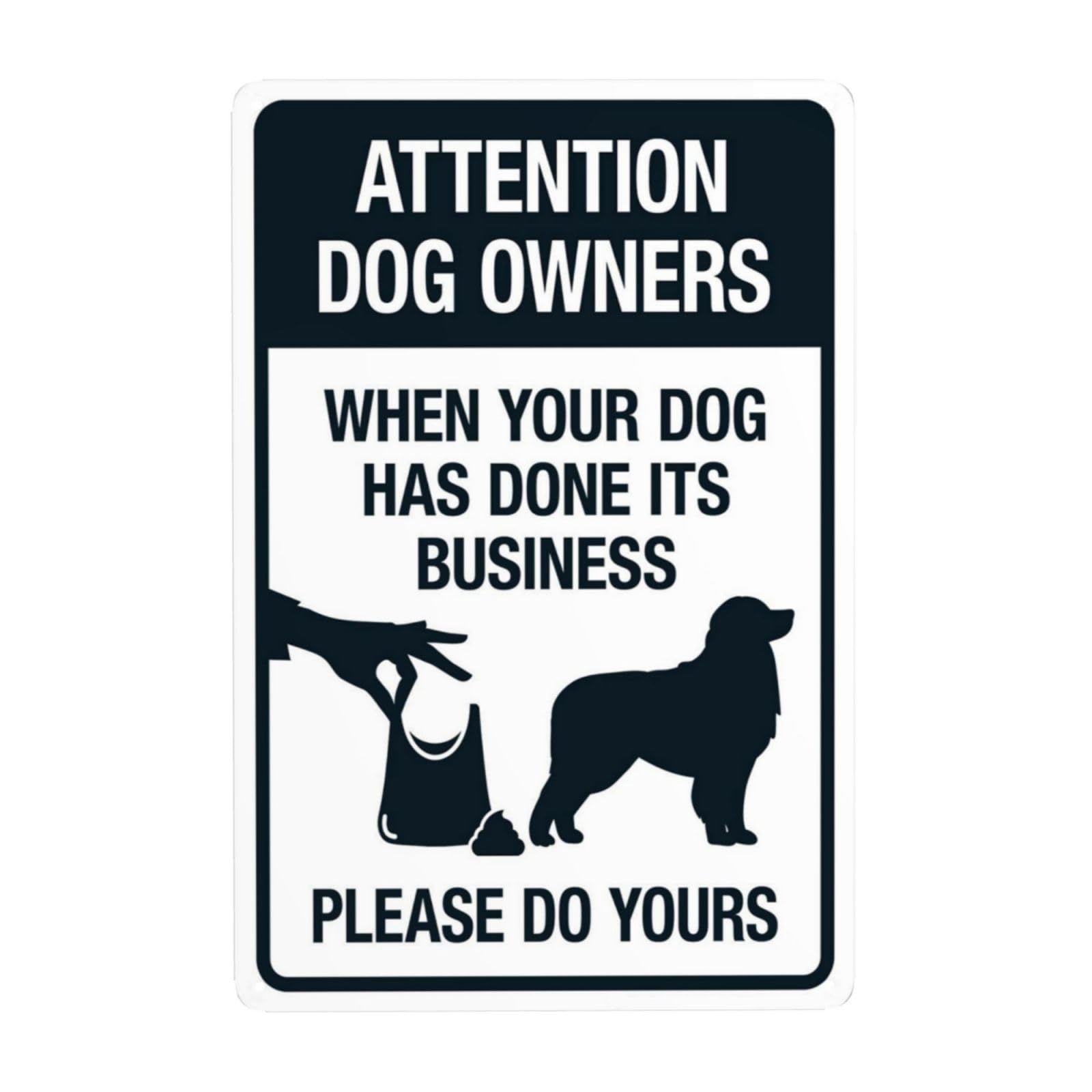 Dog Owners Clean Up After Their Pets Vintage Metal Courtesy Sign 12x8 Inch