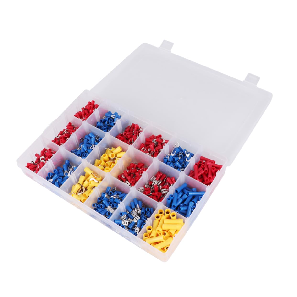 NAMOARLY Heavy Duty Wire Lugs Set 1300pcs Terminal Combination Battery Cable Closed Ends Eyelets Ring Connectors for Professional Use