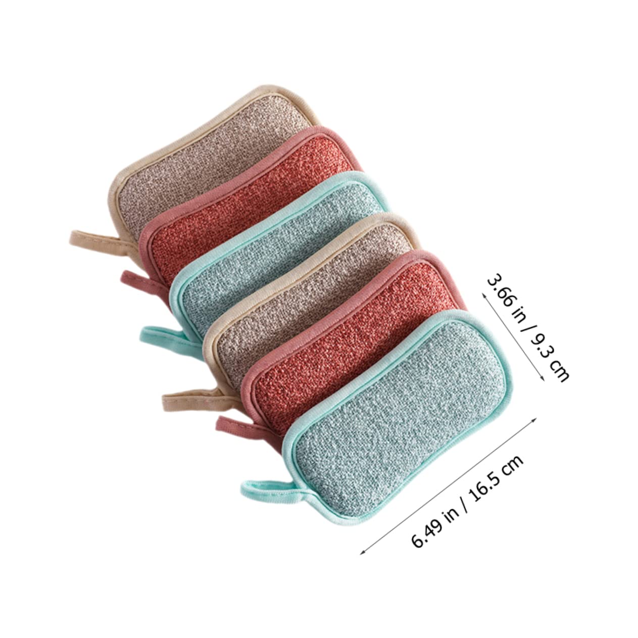 Healeved 30pièces Éponge De Nettoyage De Cuisine Lot de Éponges Réutilisables Lin Nettoyage Facile des Vaisselles Casseroles Et Éviers pour Cuisine Et Salle De Bain