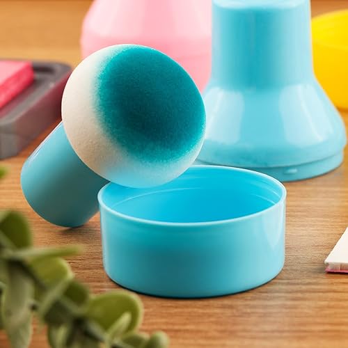 Miniatura 6 de Juego de 9 aplicadores de tinta con estuches de almacenamiento, punteros de papel para aplicación directa de tinta en proyectos de manualidades