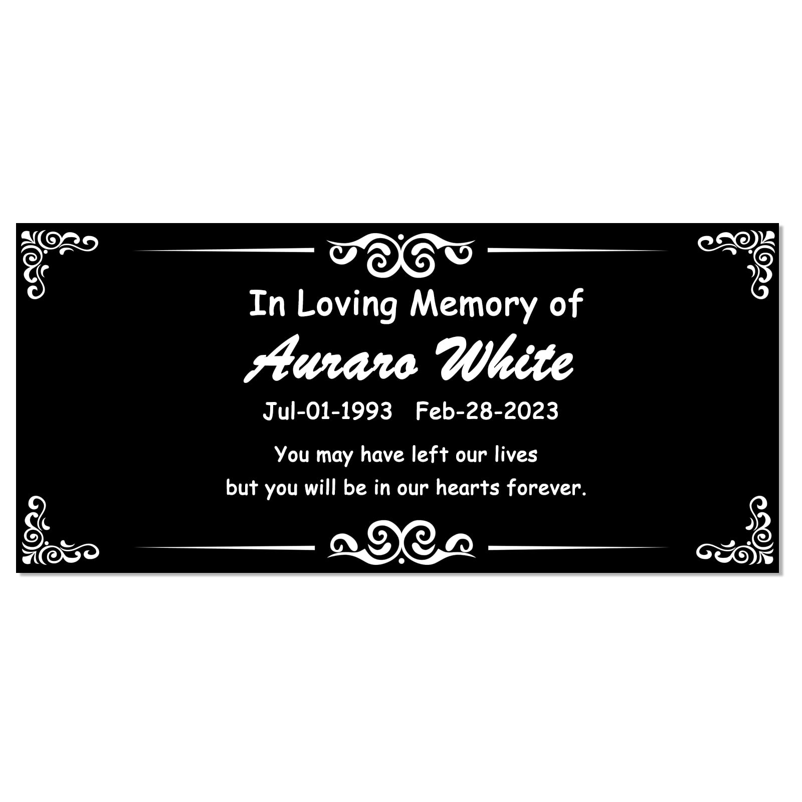 Buy Solwim Custom Gravestone for Humans with Picture, Personalized