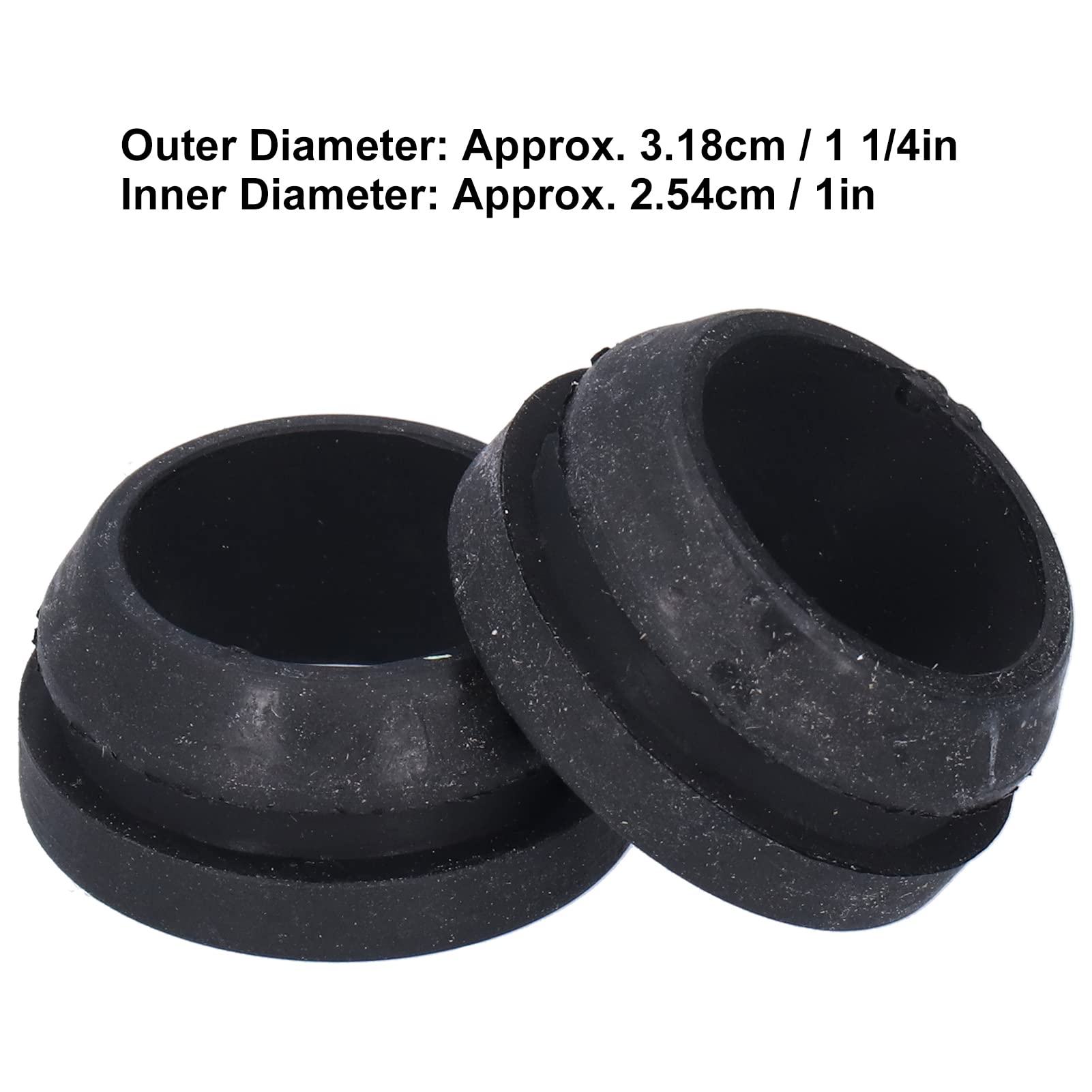 GOPEO Œillets De Valve De Reniflard PCV en Caoutchouc Noir, Couvercle De Valve De Remplacement Compatible avec Moteur SBC BBC SBF 350 A96 2 Pièces