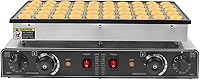 Vista 9 de Mini panqueques holandés eléctrico para 36 mini panqueques holandeses de 1000 W, sartén antiadherente comercial para panqueques holandeses