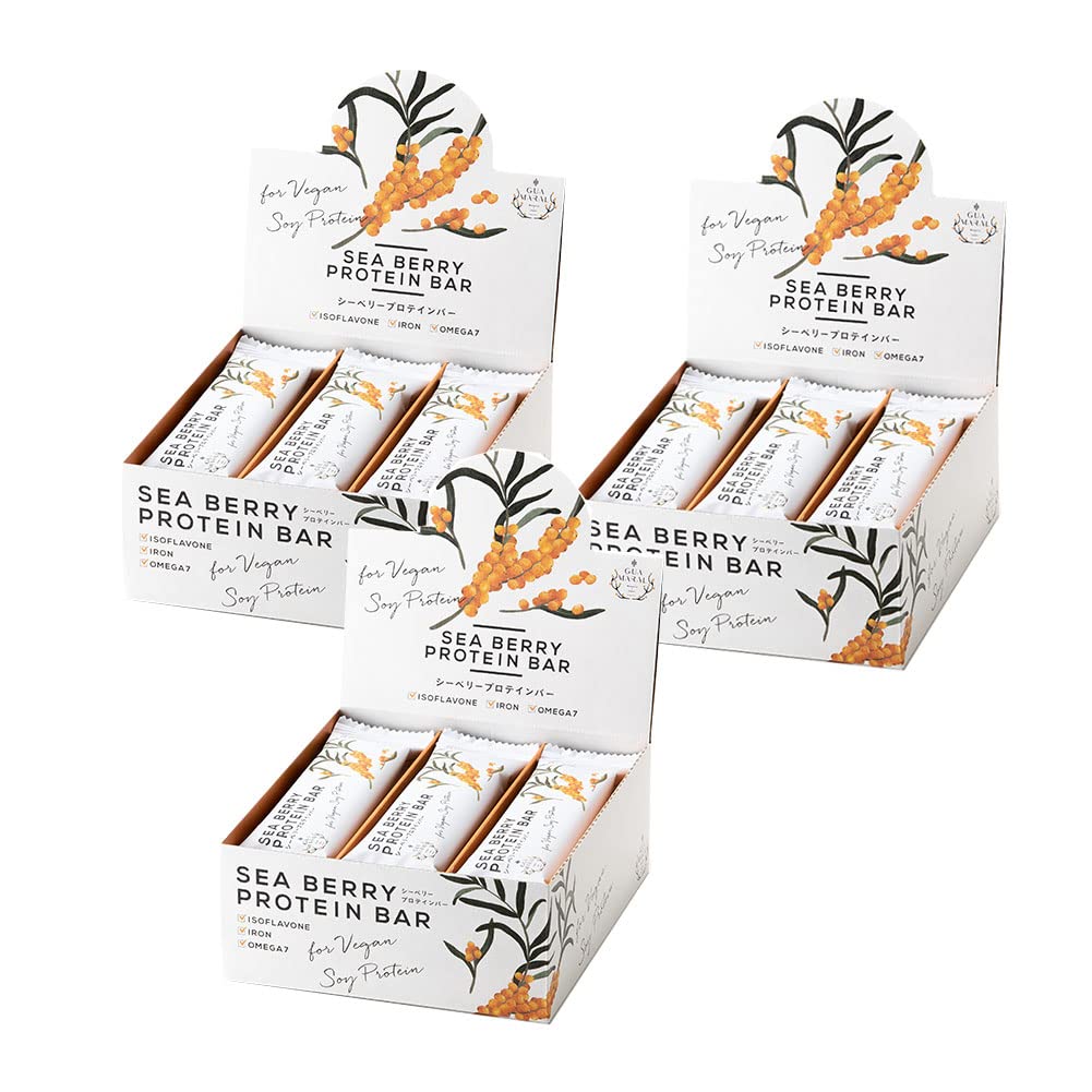 Amazon.co.jp: グアマラル サジー シーベリー プロテインバー 無添加 