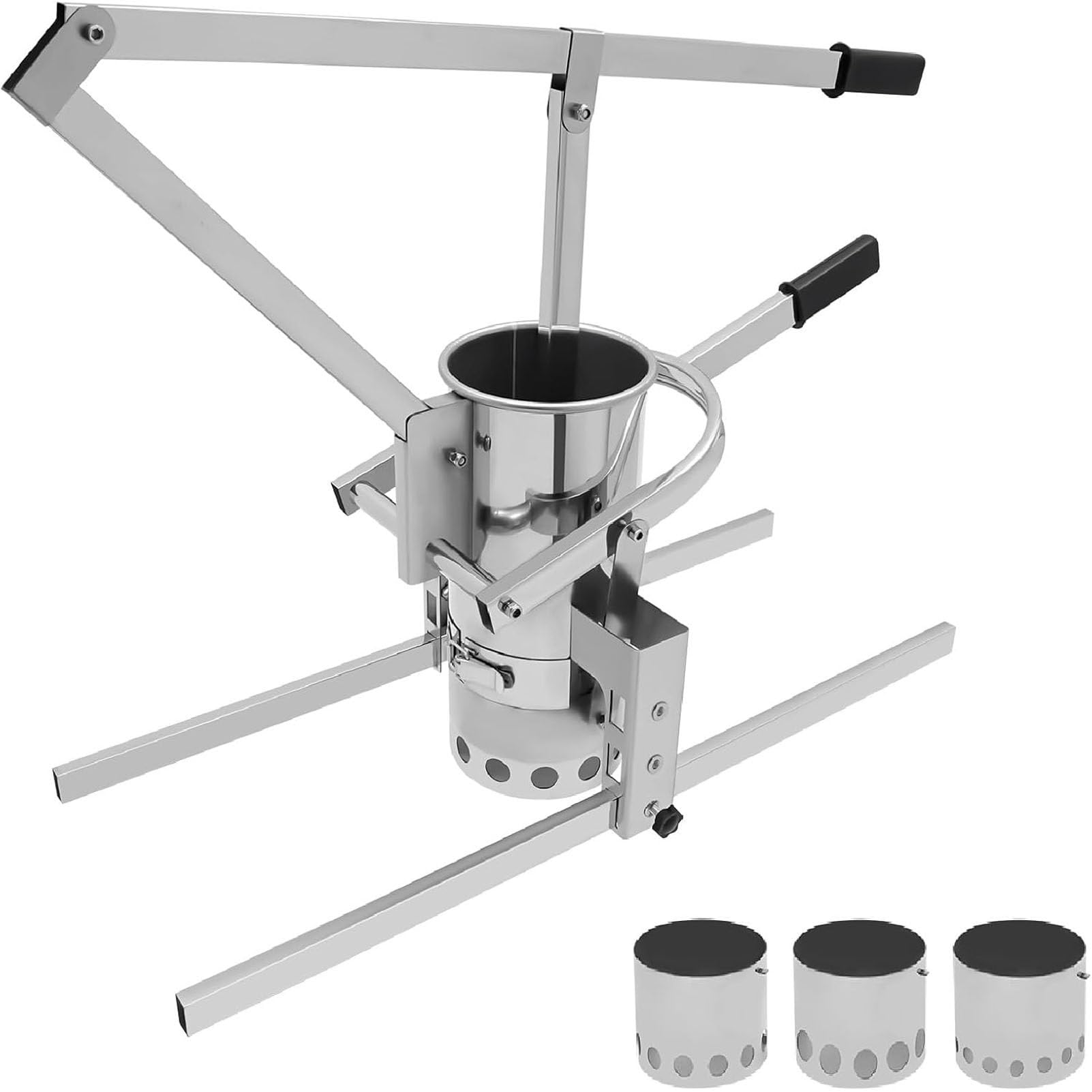 Prensa de acero inoxidable para albóndigas de carne y pescado 16cm/6in-A