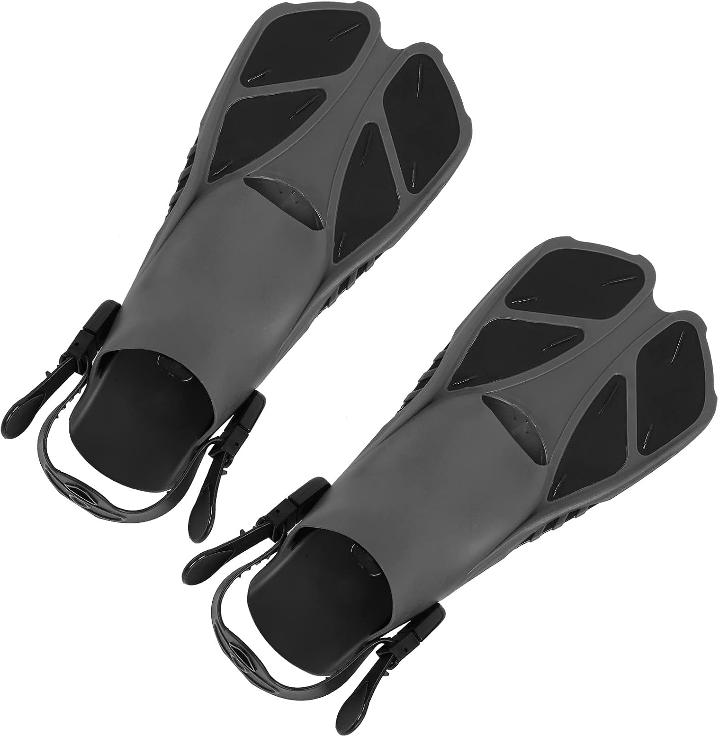 2pcs Swim Fins, 30 Flexibility Speed, Doublechannel