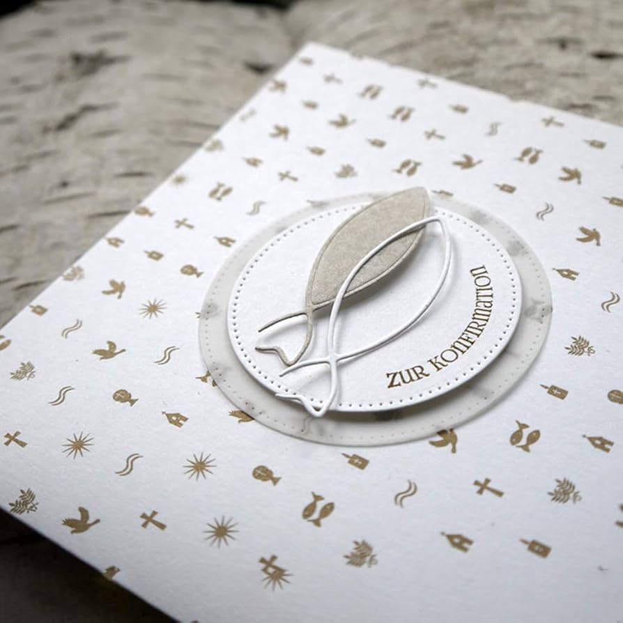 Fisch-Stanzschablone Aus Metall – Für Karten, Scrapbooking, DIY (ca. 8x6 Cm)
