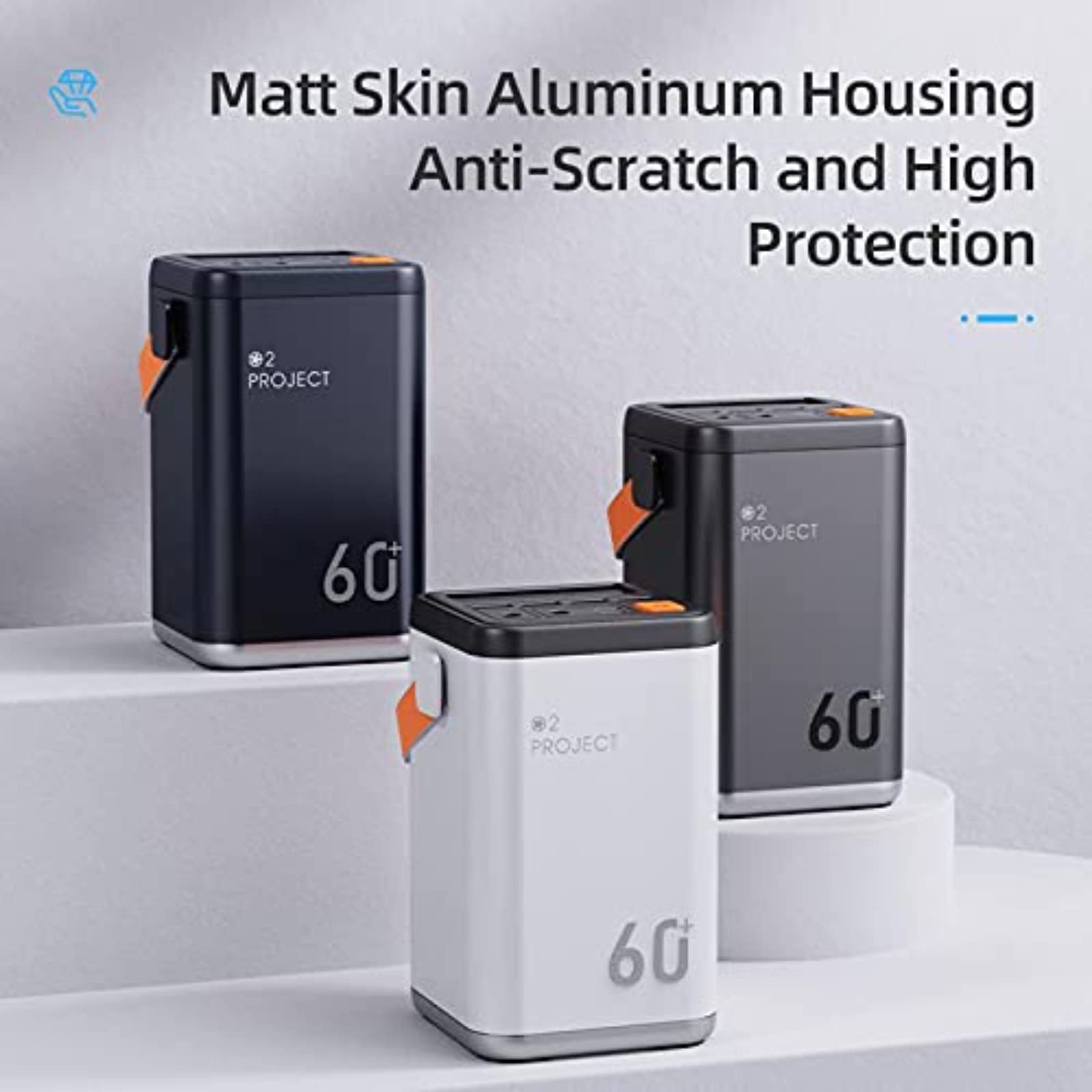 Móvil Portátil Batería Externa Power Bank 60000Mah Función De Carga Rápida Powerbank De Gran Capacidad, Cuatro Puertos USB Mobile Powerbank Outdoor Portable 36W De Almacenamiento De Energía