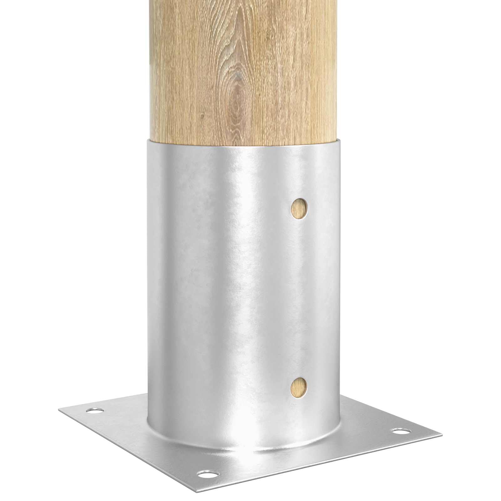 vidaXL Ancoraggio a terra rotondo, 12 pezzi, argento, 15 x 15 x 15 cm, in metallo, moderno e robusto, per stabilità all'aperto, accessori per fuoco e pratici attrezzi da giardino