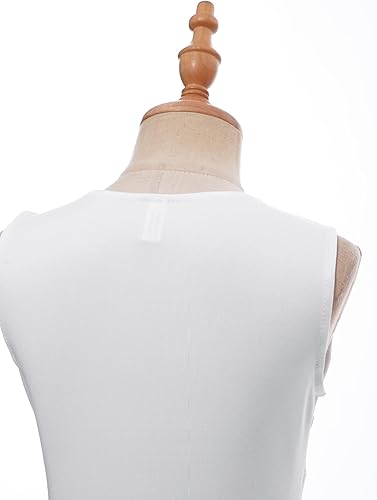 Miniatura 6 de CHICTRY Vestido de baile lírico sin mangas asimétrico para niñas, disfraz de adoración litúrgica contemporánea