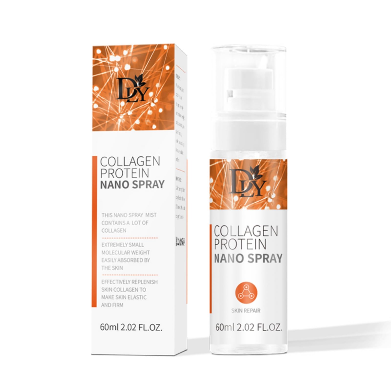 Spray Viso al Collagene, Nebulizzatore Viso al Collagene Idratante Profondo & Nutriente Rassodante per Linee Sottili & Rughe, Spray Idratante Anti-Età per la Cura della Pelle per Pelle Secca e