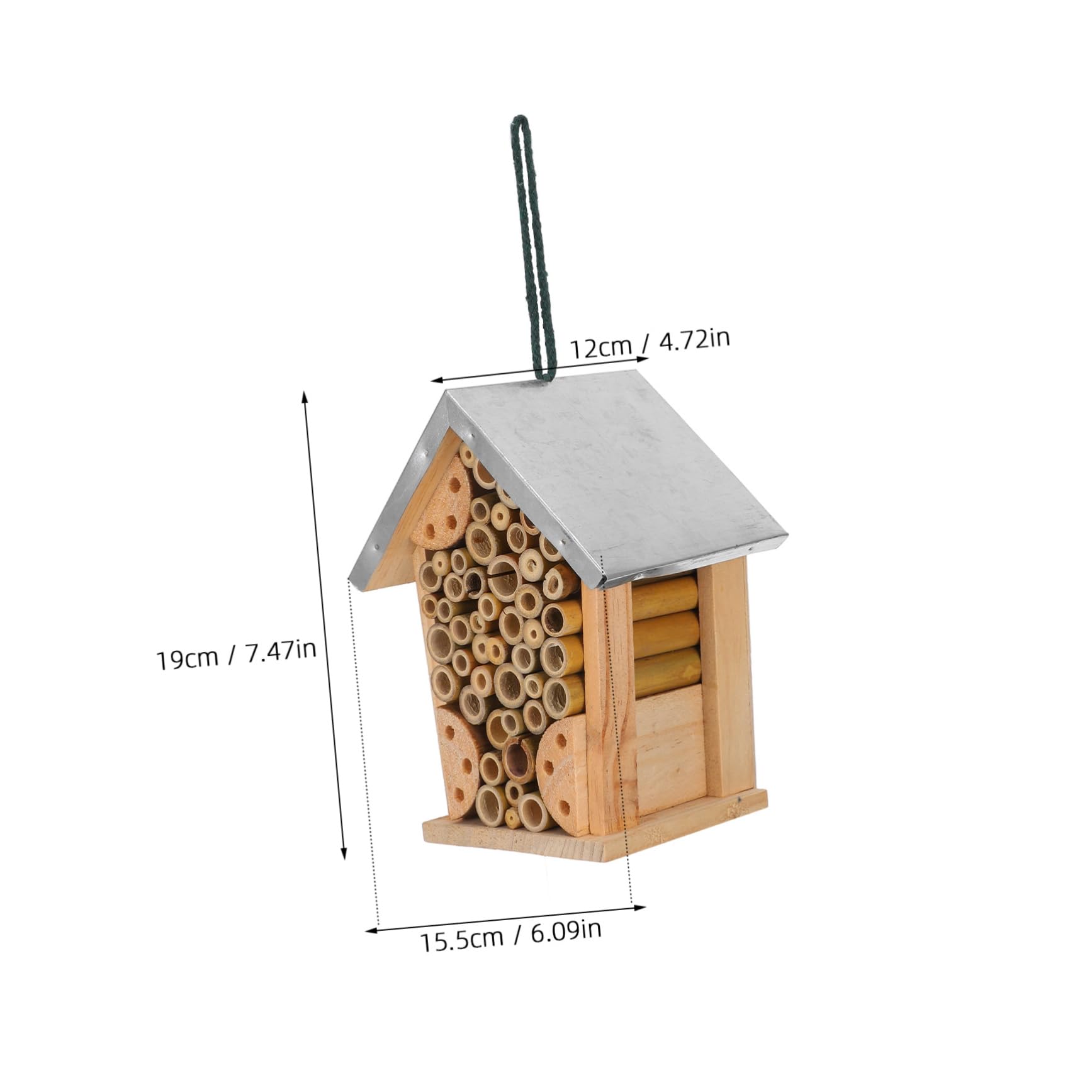 Mikikit Hotel De De Madera para Jardín Casa Colgante para y Abejas Refugio para Hábitat Ecológico para y Apicultores