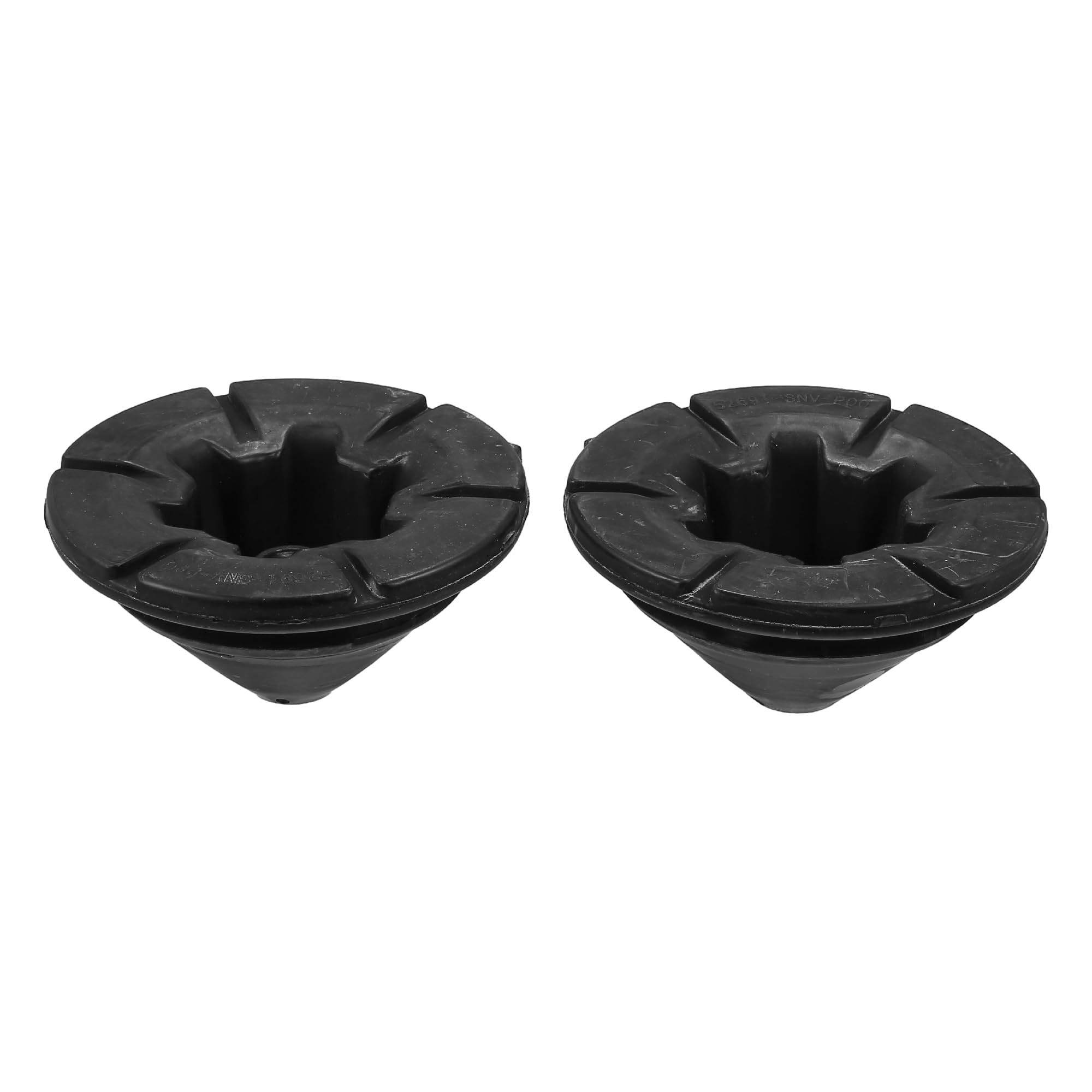 X AUTOHAUX2 Pcs Black Rear Upper Suspension Coil Spring Insulator No.52691SNAA01 for Honda Civic 2006-2011