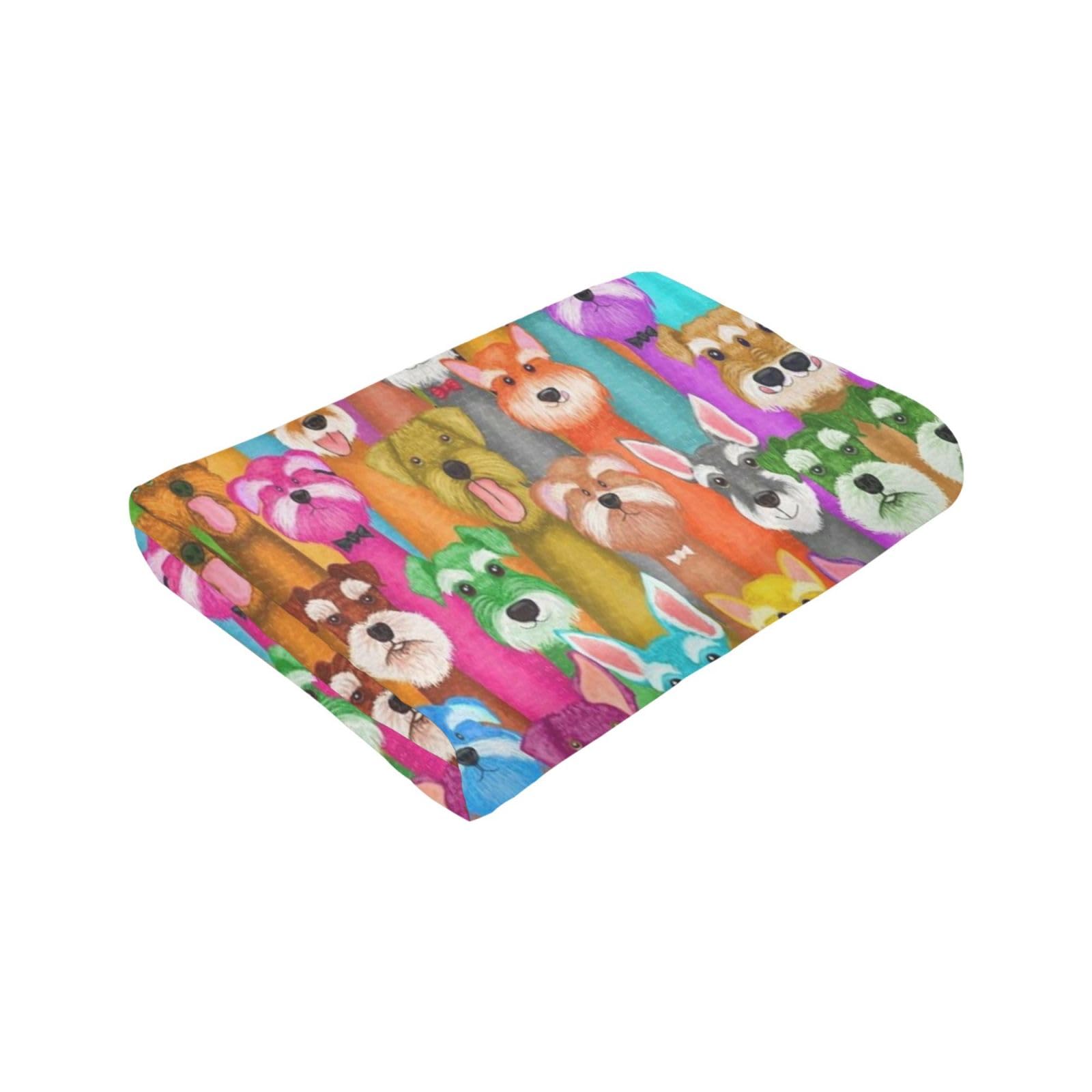 Couverture en flanelle ultra douce, chaude et confortable pour chiens/couverture de canapé/couverture de climatisation