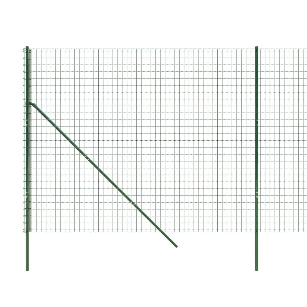 ShGaxin Cerca de Alambre de Acero galvanizado Verde 2x25 m, Malla Metalica, Malla Alambre, Alambre para Conejos, Vallas De Obra, Mallas para Gallinero, Malla Fina De Malla De Alambre - 154062