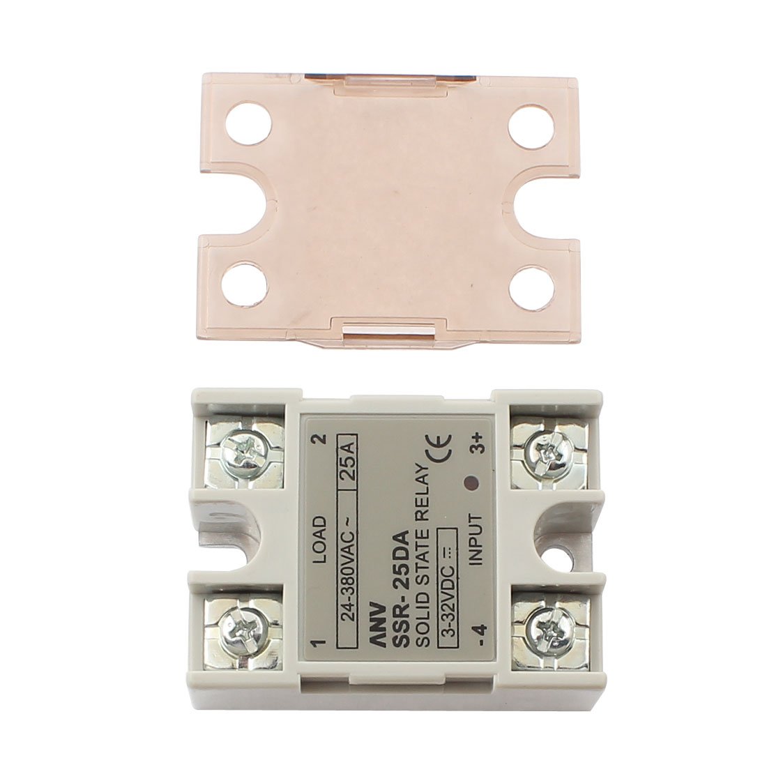 Relé de estado sólido 3-32VDC A 24-380VAC 25AMP.- SSR-25DA