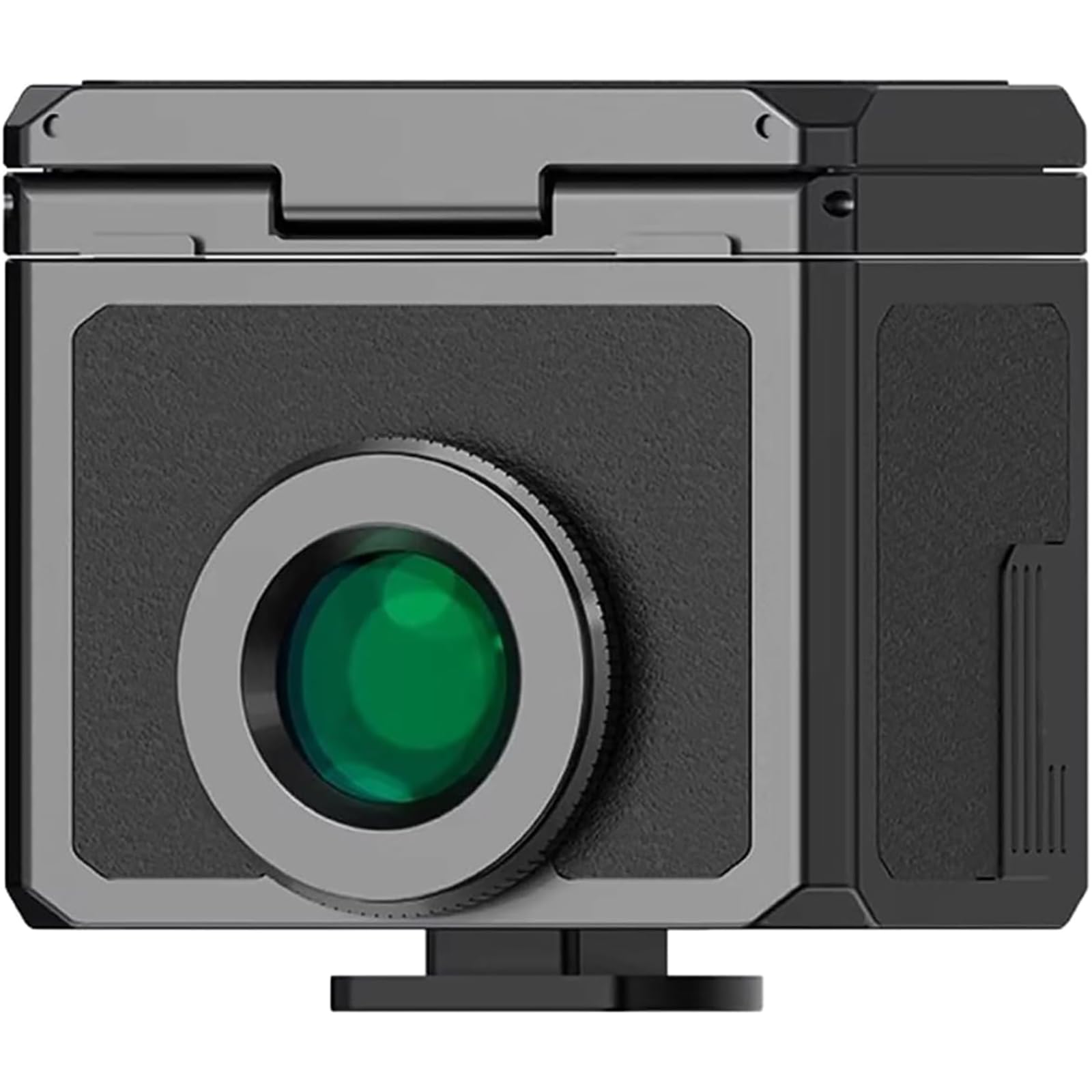 YZHYYDS Optical Waist Level Viewfinder, 28mm External Camera Viewfinder with 35/50mm Frame Lines, Cold Shoe Mount for 135 Format Cameras, Precise Framing in Street & Low-Angle Shooting,Black