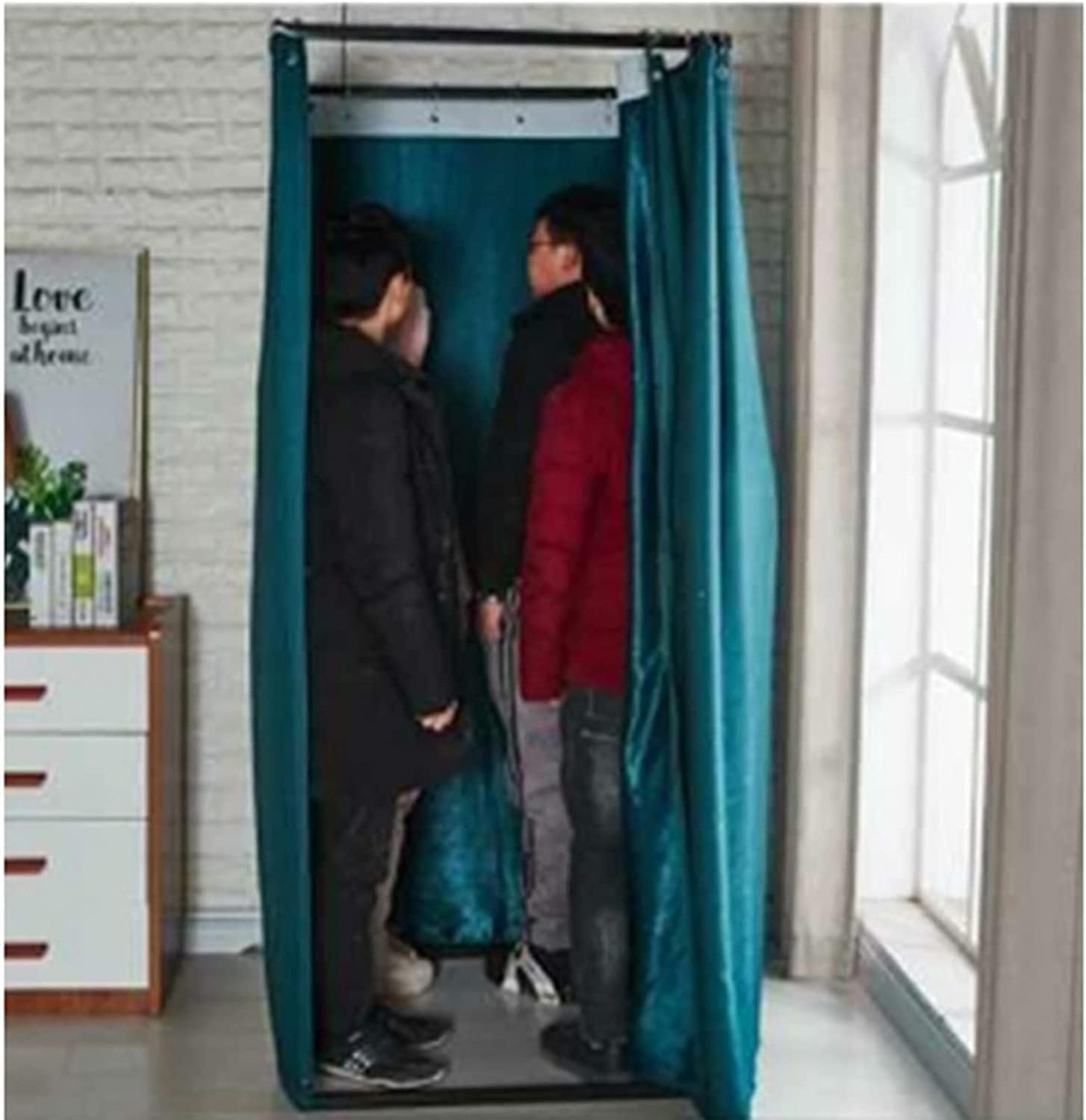 Spogliatoio temporaneo con privacy, facile da montare per negozi di abbigliamento, design quadrato per ombreggiatura e spogliatoio, ideale per eventi e uso al dettaglio