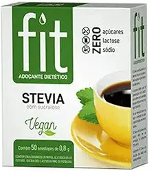 ADOÇANTE STEVIA COM SUCRALOSE FIT COM 50 SACHÊS