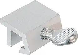 Fechadura de segurança para janela corrediça Defender Security U 9819, alumínio (pacote com 4), prata