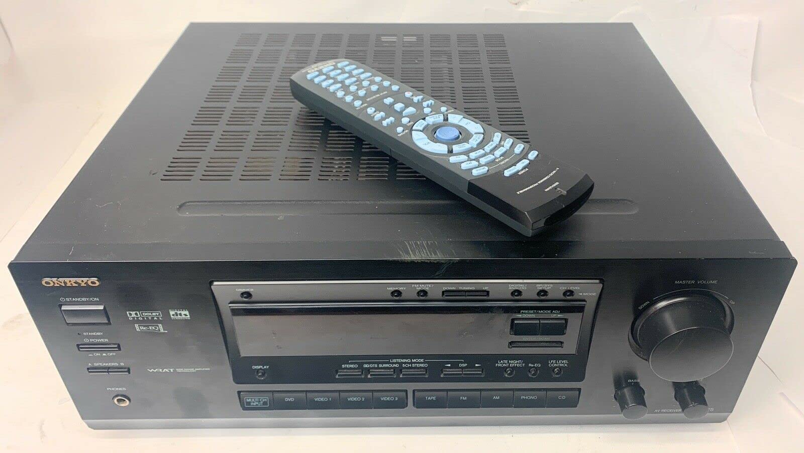 Onkyo AV Receiver Digital Stereo DTS Surround TX-DS575 and Remote Bundle