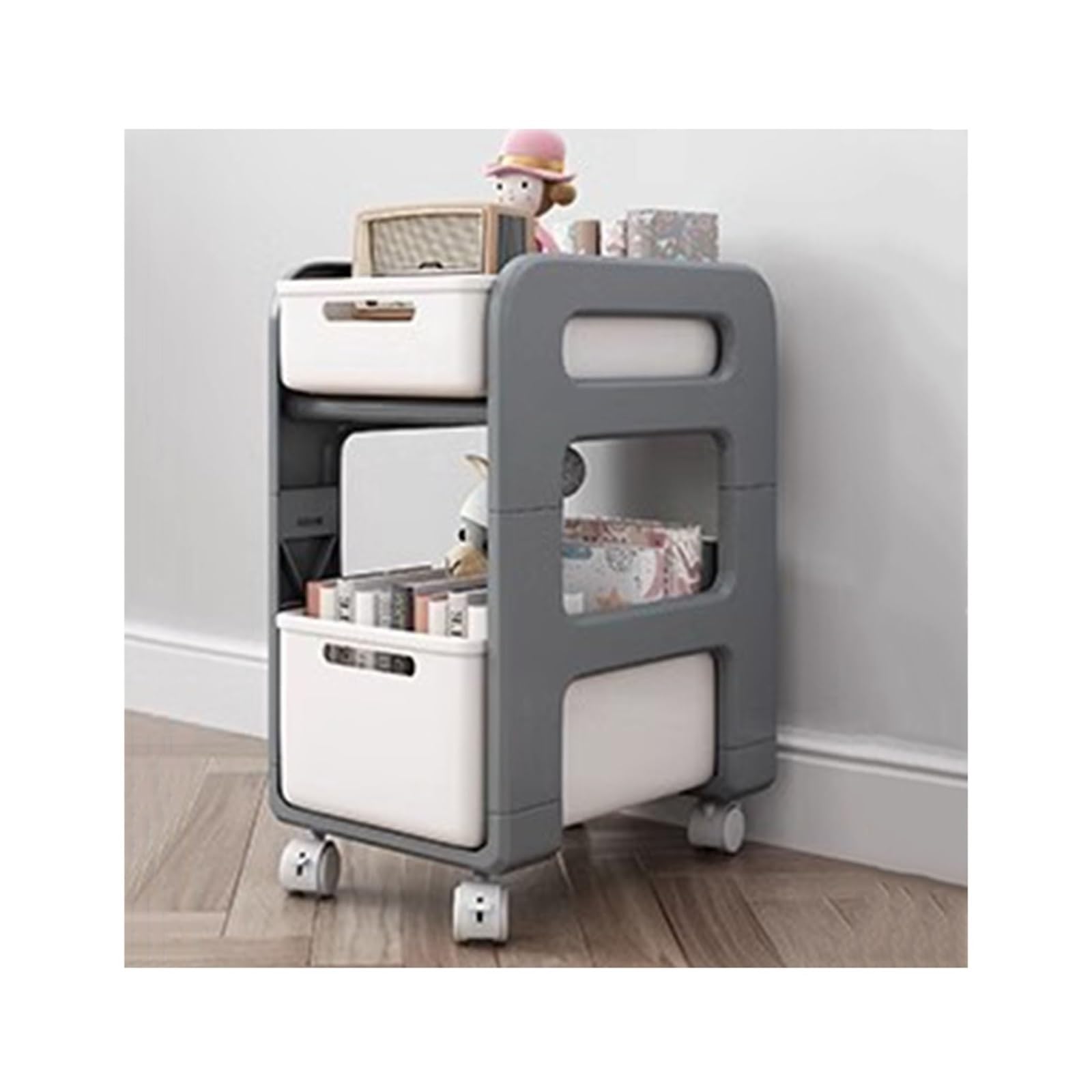 Chariot livre mobile pour le salon et bureau d'enfant gain de place
