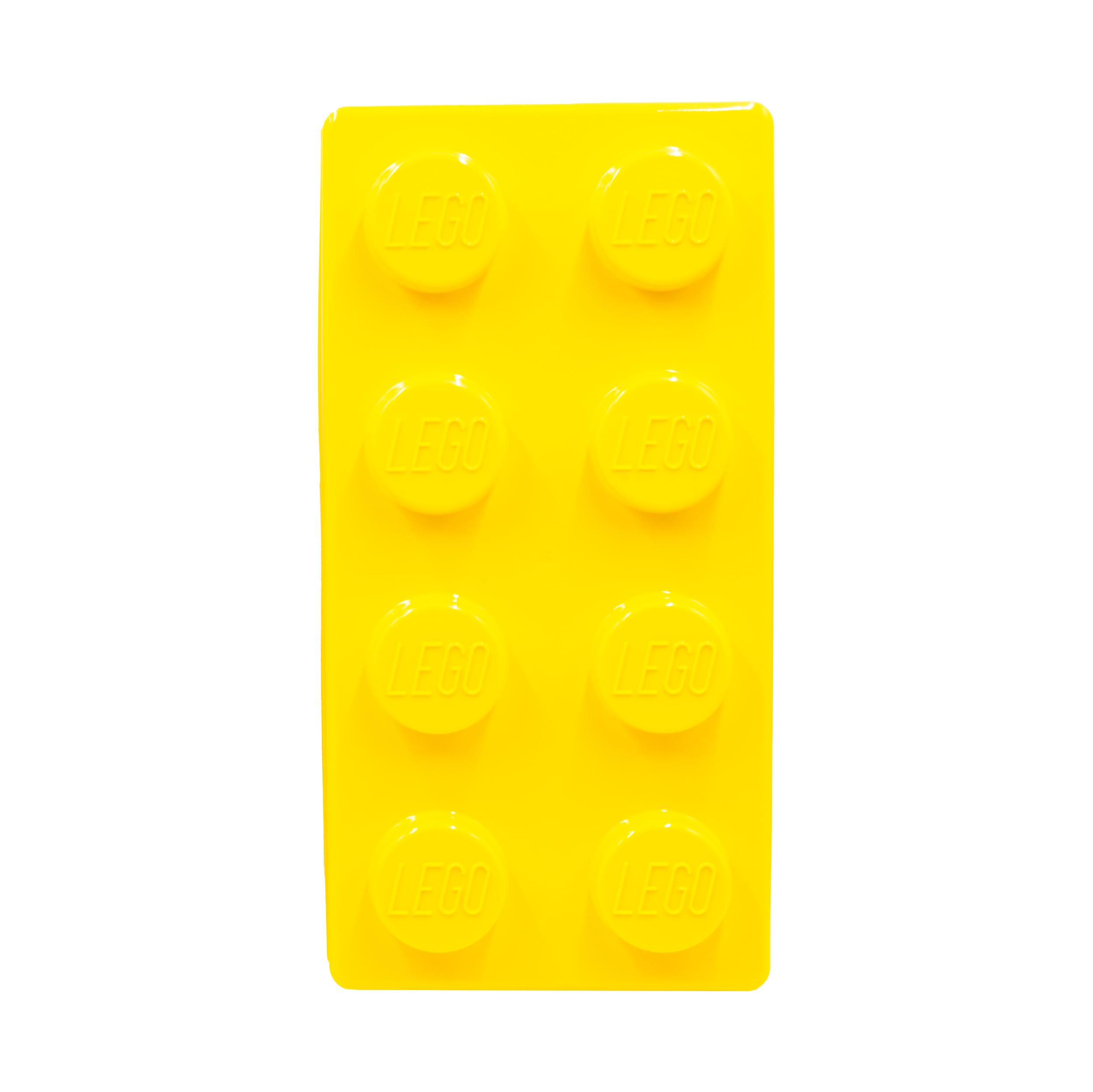 Żółte pudełko do przechowywania z pokrywką, LEGO