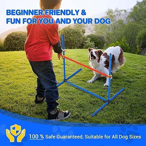 image for IKARE 4 Piece Dog Agility Training Equipment Pet Obstacle Course Train
