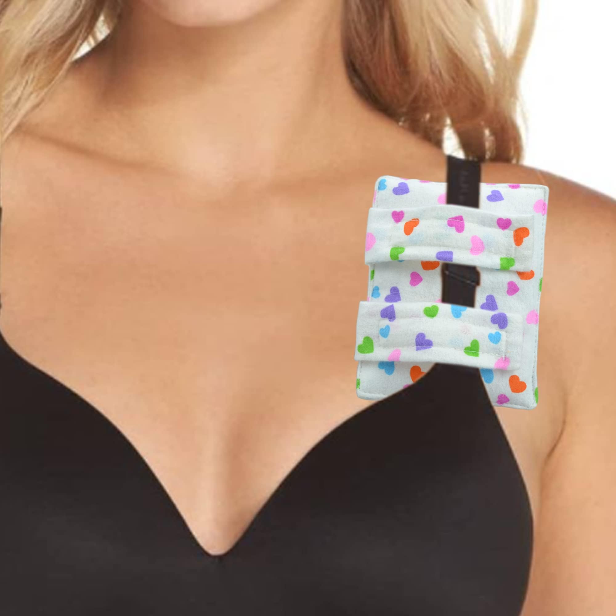 2 Pack Pacemaker Pillow Post Surgery Bra Strap Pad Protector for Chest Port Pacemaker Heart Surgery Recovery Support Cushion