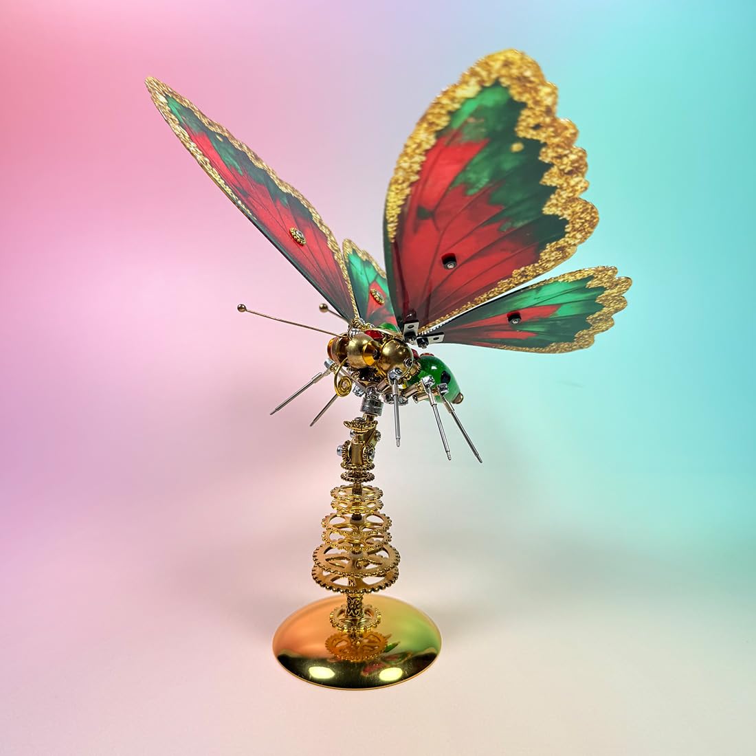 Kit 3D para mariposa mecánica de metal steampunk (más de 200 piezas)