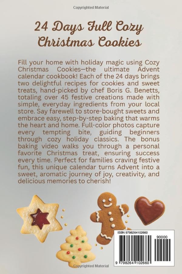 Cozy Christmas Cookies: Experience 24 Days of Delicious Cookies and Other Sweet Treats – Advent Calendar Cookie and Baking Cookbook - Image 2