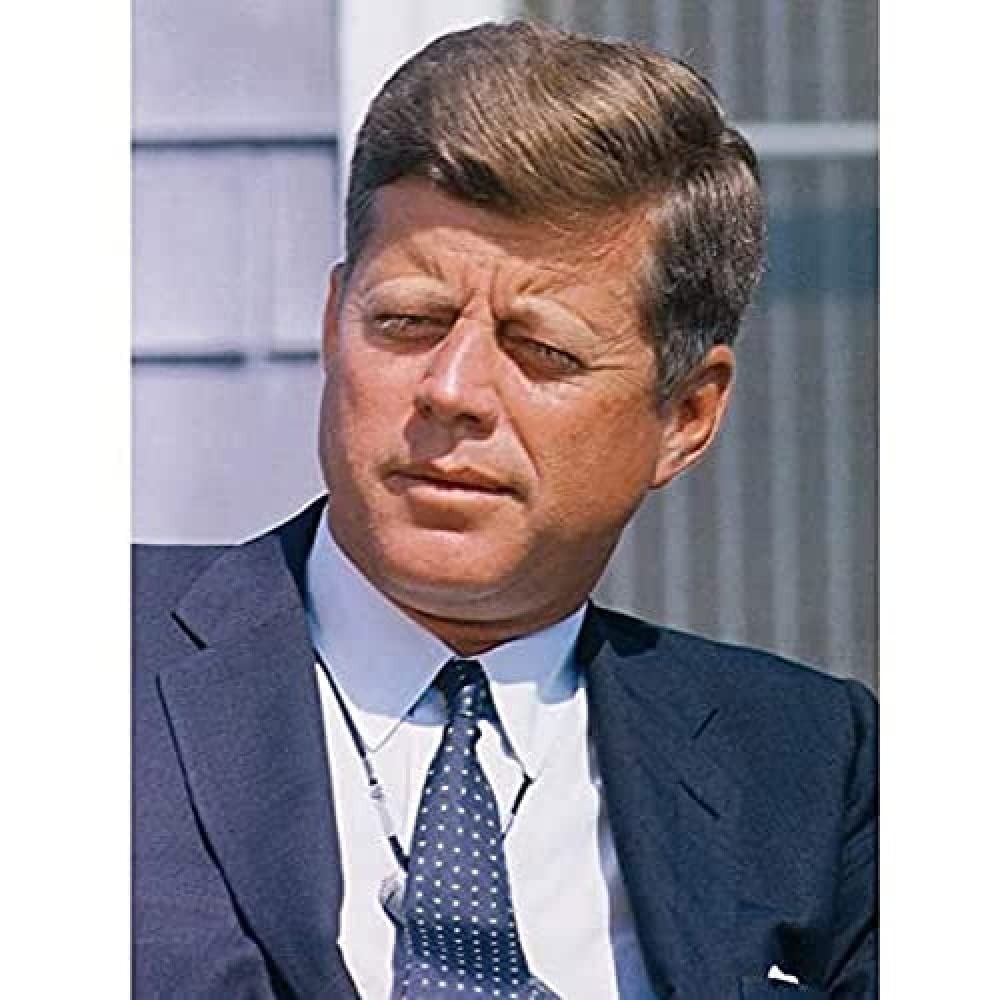 President JFK Kennedy Cronkite Interview Photo Art Print Canvas Premium Wall Decor Poster Mural