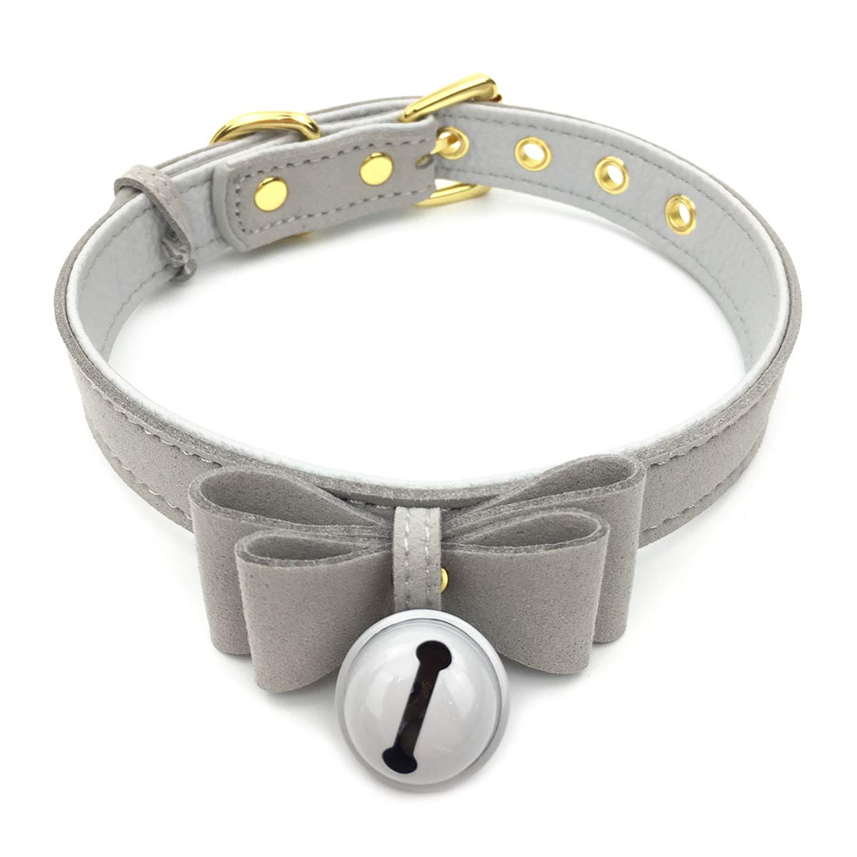 Intimate LoverBell Choker Collar Necklace Lolita Bow Collar Cat Kitty Velvet Necklace