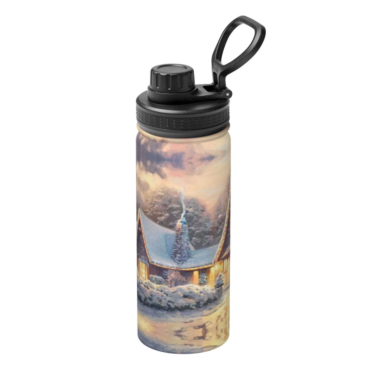 Bouteille d'eau isotherme House In Snow gourde inox 532ml