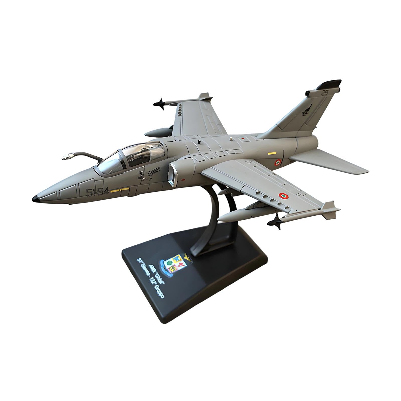 F Fityle Modellino in 1:100 di Aereo da Attacco Giocattolo con Base per Mobile TV, Casa, Libreria, Ufficio.