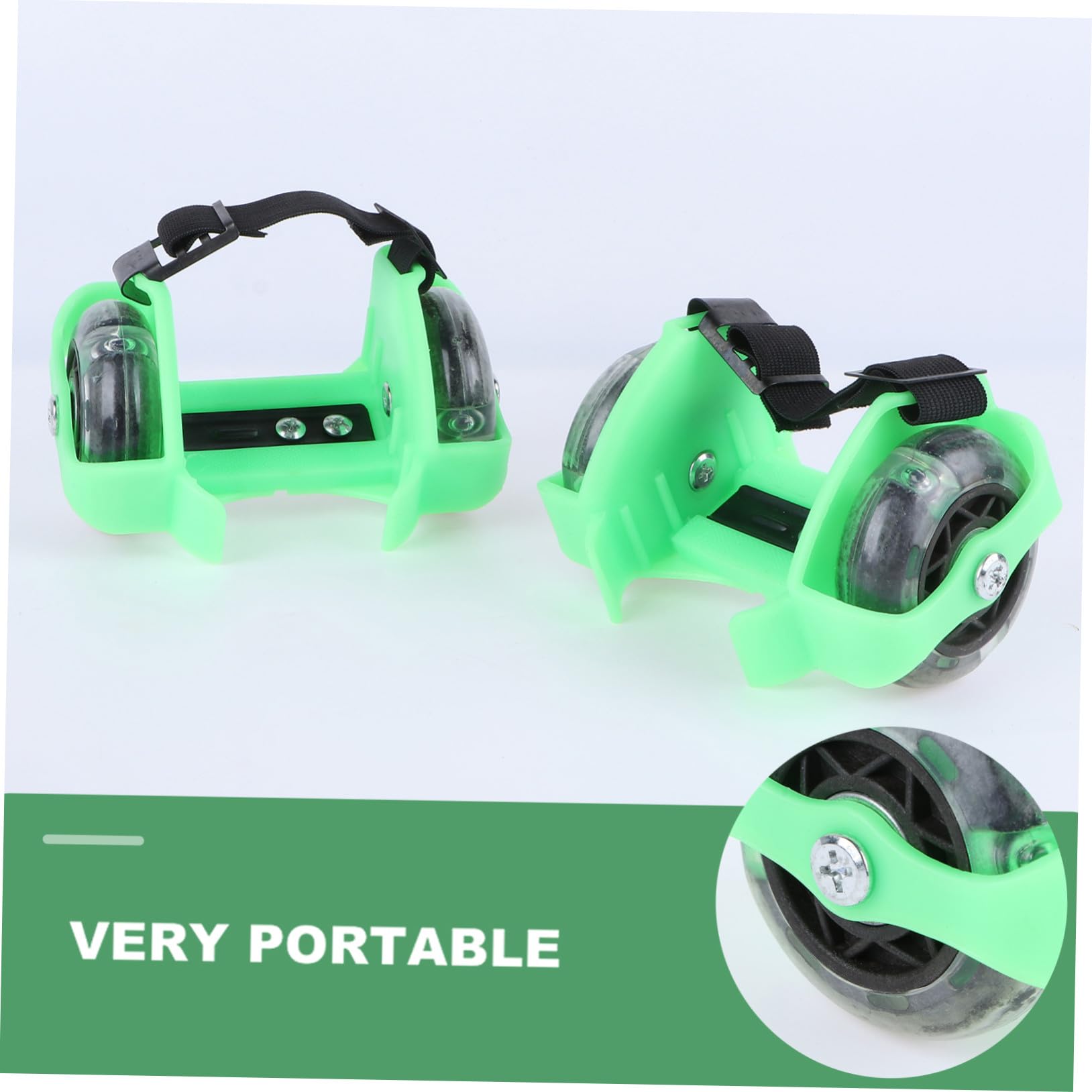 Chaussures de Patin à roulettes Garçon Fille Réglables Vertes avec Roues Lumineuses Roller Sécurisé et Confortable pour Garçon et Fille Protection et Décompression