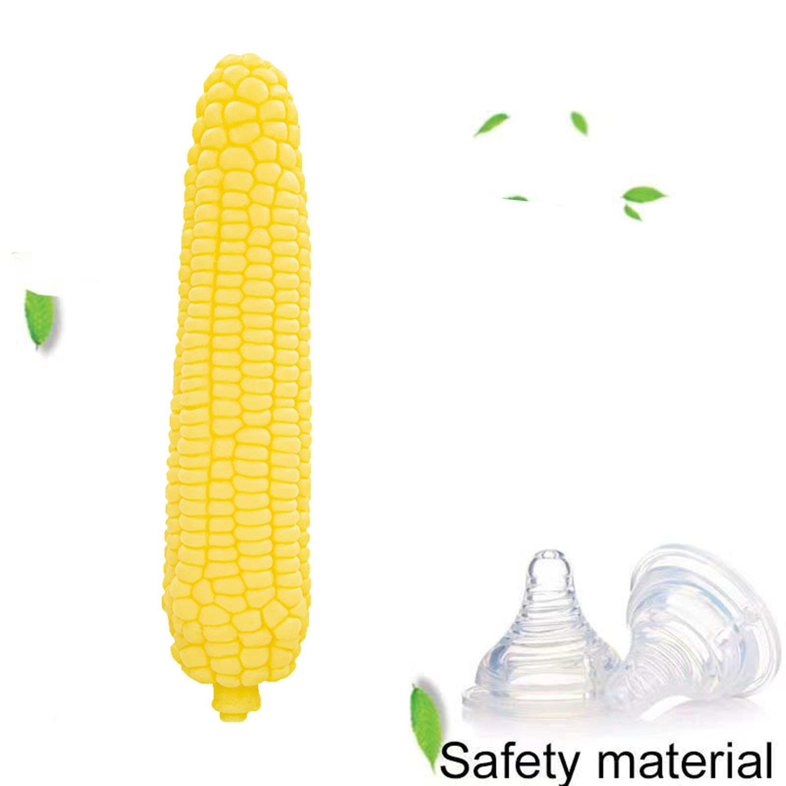 7.87 inch Corn Shape Soft Silicone Realistic Dildo Sex Toy Clitoral Dildo Anal Dildo Plug with Textures for Women Men - Corn: CORN