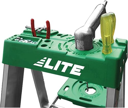 Miniatura 3 de LITE Escalera de aluminio de 6 pies, capacidad de 225 libras, tipo II, LP-2211-06