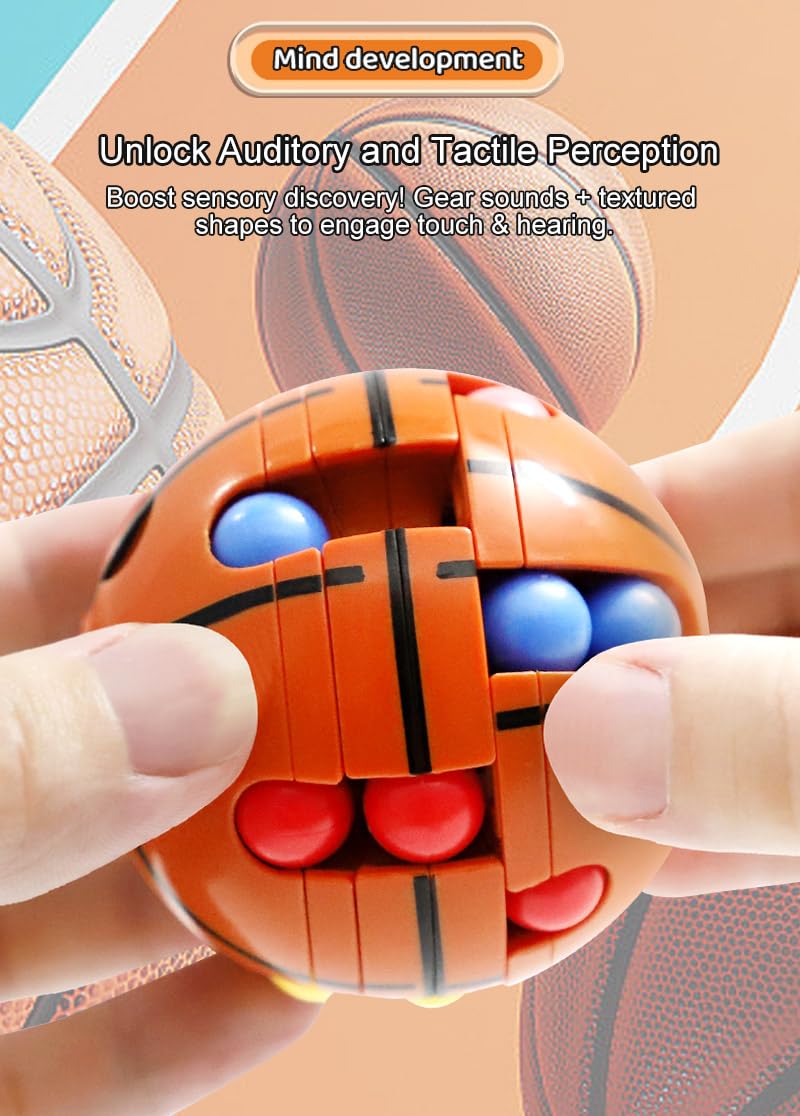 Juguetes de pelota deportiva de rompecabezas - Rompecabezas 3D y juegos de acertijos para niños y adultos, juguetes sensoriales de regalo, cuentas mágicas de inteligencia de 6,35 cm, alivio del estrés