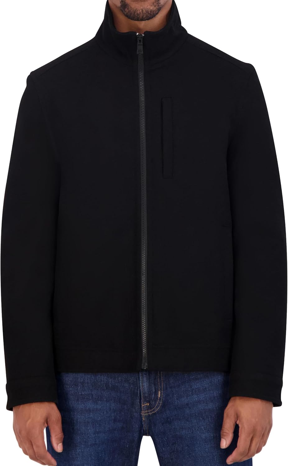 Nautica Insulated Wool Blend Jacket in Black