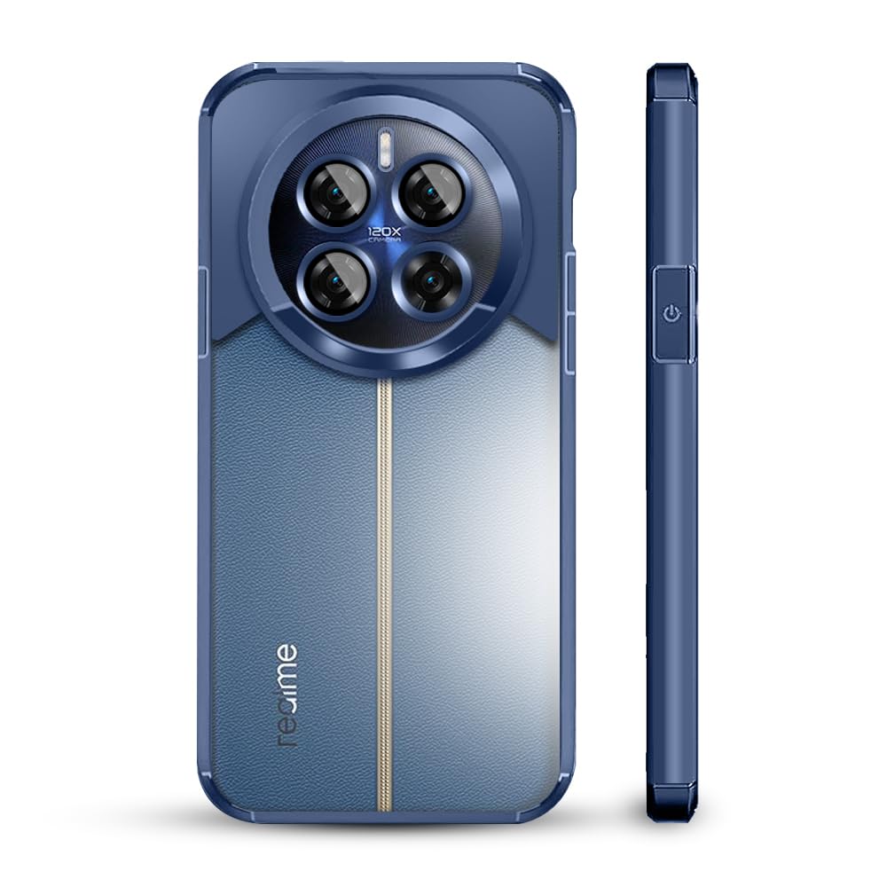 KARWAN®️Designed for Realme 12 Pro Plus Case Cover | Hard Plastic Back Cover Compatible with Realme 12 Pro Plus (TPU+Polycarbonate ||Electroplated Chrome| Blue (B0D4YNRXBT) Amazon Price History, Amazon Price Tracker